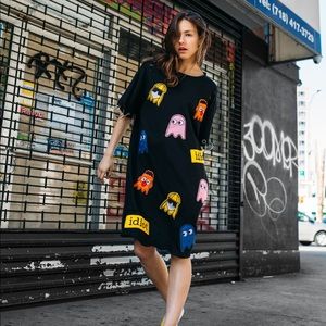 PAC Man patch dress